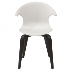 Jídelní židle Ikona (SET 4 ks), černá/bílá - 3