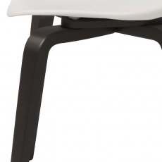 Jídelní židle Ikona (SET 4 ks), černá/bílá - 6