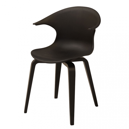 Jídelní židle Ikona (SET 4 ks), černá/černá - 1