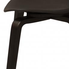 Jídelní židle Ikona (SET 4 ks), černá/černá - 6