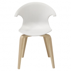 Jídelní židle Ikona (SET 4 ks), dřevo/bílá - 3