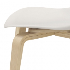 Jídelní židle Ikona (SET 4 ks), dřevo/bílá - 6