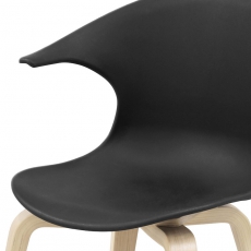 Jídelní židle Ikona (SET 4 ks), dřevo/černá - 2