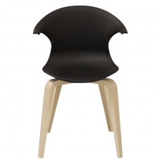 Jídelní židle Ikona (SET 4 ks), dřevo/černá - 3
