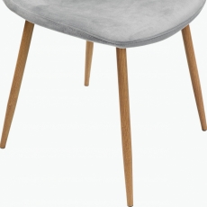 Jídelní židle Ines (SET 4 ks), šedá - 6
