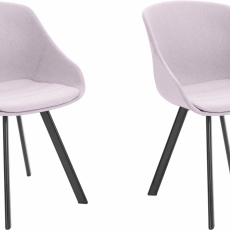 Jídelní židle Iskar (SET 2 ks), antracitová růžová - 2