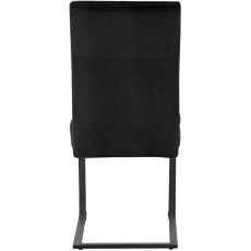 Jídelní židle Izumo (SET 2 ks), samet, černá - 5