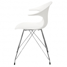 Jídelní židle Janine (SET 4 ks), bílá - 5