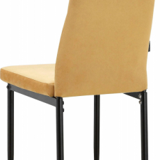 Jídelní židle Kelly (SADA 2 ks), žlutá - 5