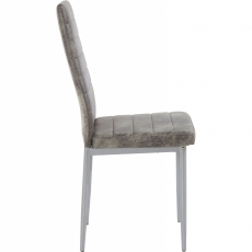 Jídelní židle Kiki (SET 2 ks), světle šedá - 3