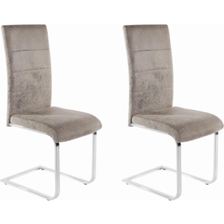 Jídelní židle Koas (SET 2 ks), světle šedá 