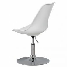 Jídelní židle Korsika, syntetická kůže, bílá - 6