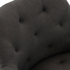 Jídelní židle Langford, textil, tmavě šedá - 4