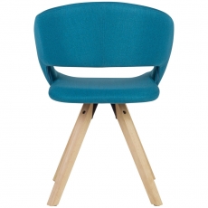 Jídelní židle Larisa, textil, modrá - 6