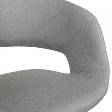 Jídelní židle Larisa, textil, šedá - 7
