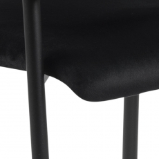 Jídelní židle Lima (SET 2ks), tkanina, černá - 13