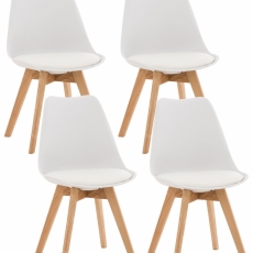 Jídelní židle Lina (SET 4 ks), bílá - 2