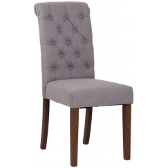 Jídelní židle Lisburn, textil, šedá