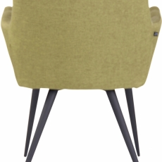 Jídelní židle Lyss, textil, zelená - 4