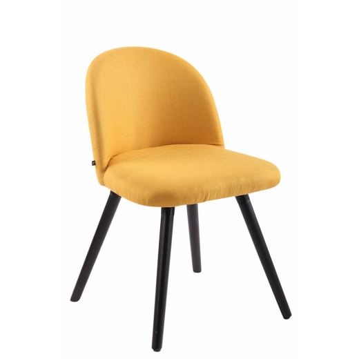 Jídelní židle Mandel textil, černé nohy - 1
