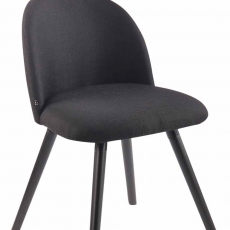 Jídelní židle Mandel textil, černé nohy - 6