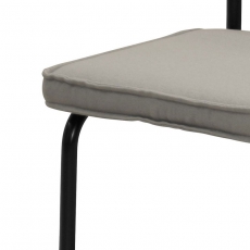 Jídelní židle Maria, černá podnož (SET 4 ks), šedá - 3