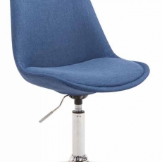 Jídelní židle Mave, modrá / stříbrná - 1