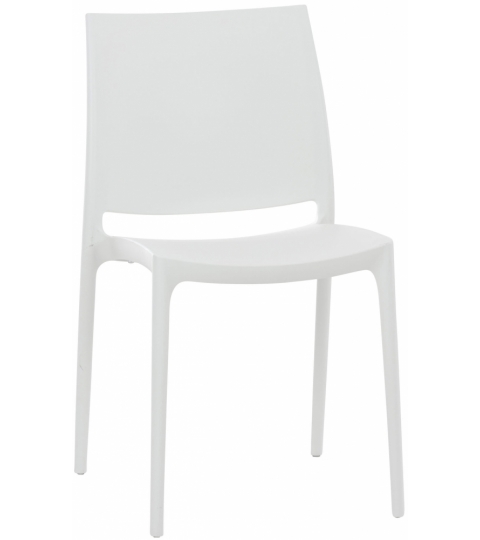 Jídelní židle May, bílá