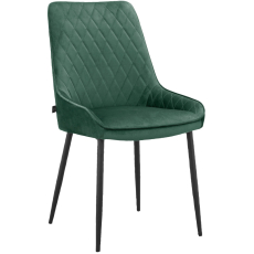 Jídelní židle Maya (SET 2 ks), samet, zelená - 4