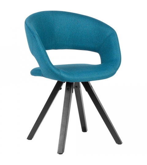 Jídelní židle Melany, textil, modrá