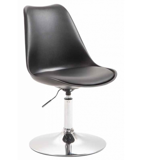 Jídelní židle Melisan, černá  / chrom