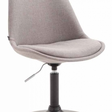 Jídelní židle Melisan, světle šedá / černá - 1