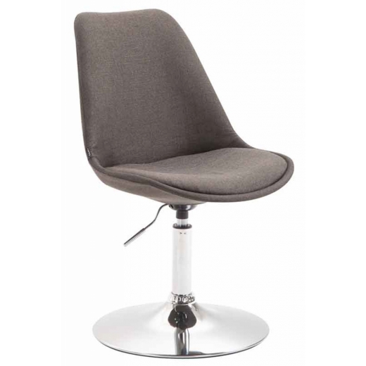 Jídelní židle Melisan, tmavě šedá / chrom - 1