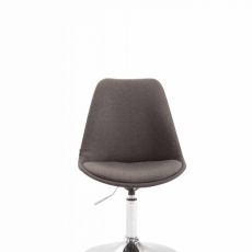 Jídelní židle Melisan, tmavě šedá / chrom - 2
