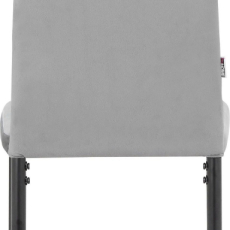Jídelní židle Melly (SET 4 ks), samet, šedá - 5