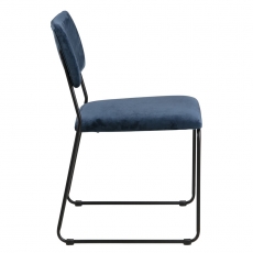 Jídelní židle Melodi  (SET 2 ks), modrá - 3