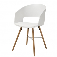 Jídelní židle Nadja (SET 2 ks), bílá - 1