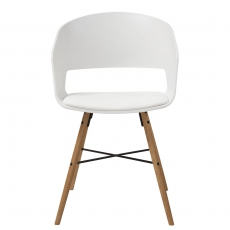 Jídelní židle Nadja (SET 2 ks), bílá - 4