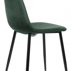 Jídelní židle Napier, samet, zelená - 3