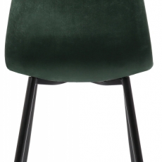 Jídelní židle Napier, samet, zelená - 4