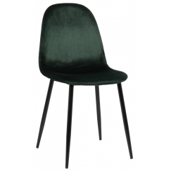 Jídelní židle Napier, samet, zelená