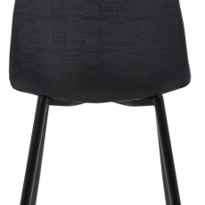 Jídelní židle Napier, textil, černá - 4