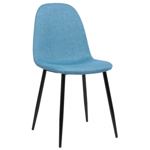 Jídelní židle Napier, textil, modrá - 1