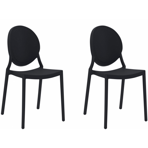 Jídelní židle Nona (SET 2 ks), černá - 1