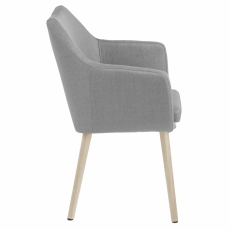 Jídelní židle Nora II, tkanina, šedá - 3