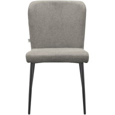Jídelní židle Oita (SET 2 ks), textil, světle šedá - 2