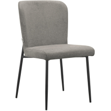 Jídelní židle Oita (SET 2 ks), textil, světle šedá - 4