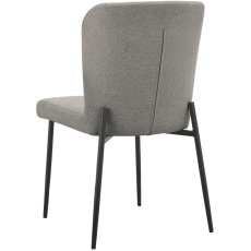 Jídelní židle Oita (SET 2 ks), textil, světle šedá - 6