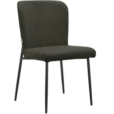 Jídelní židle Oita (SET 2 ks), textil, tmavě šedá - 4