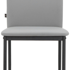 Jídelní židle Pavia (SET 2 ks), syntetická kůže, šedá - 2